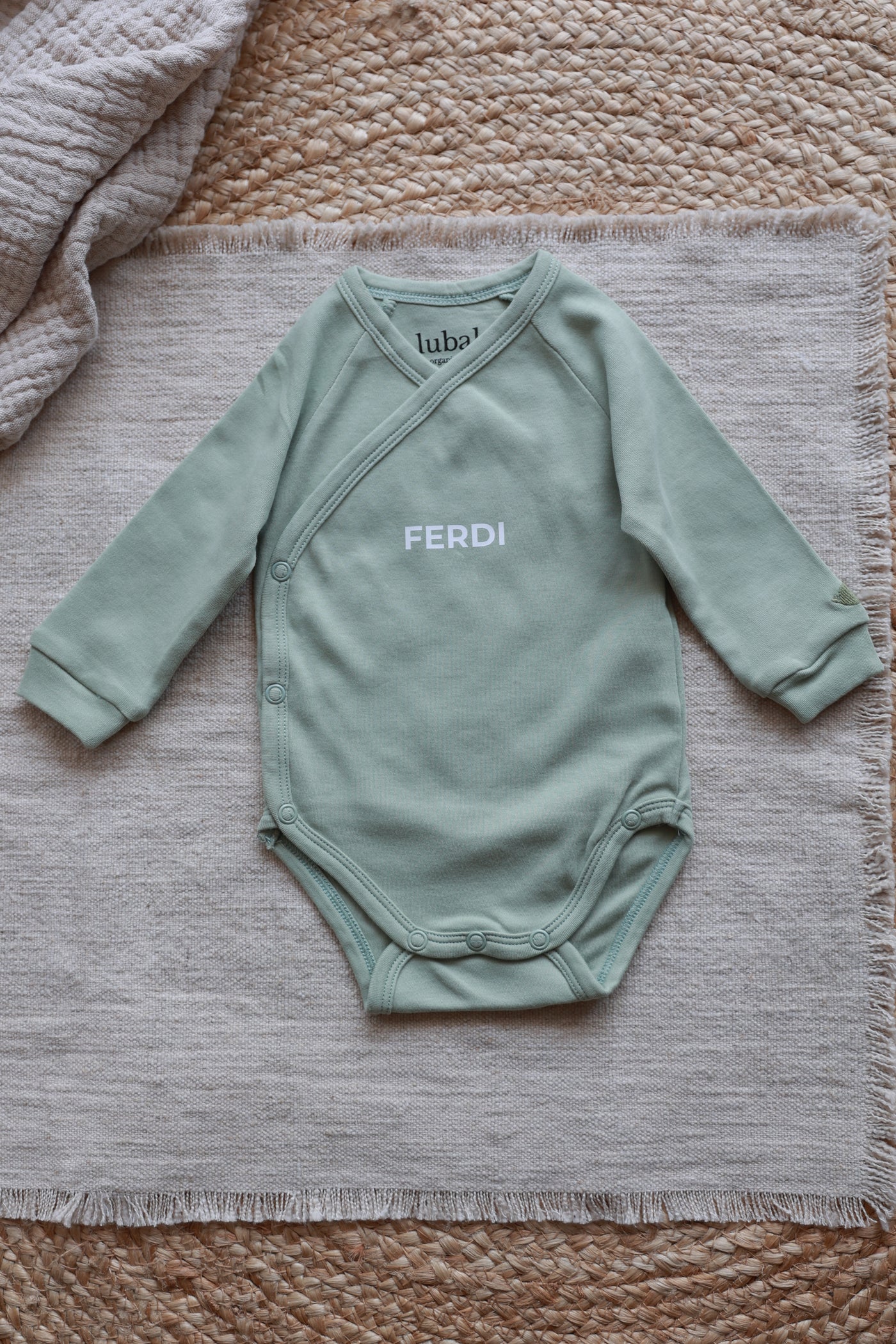 Pyjama mit Reißverschluss  -  Name personalisiert