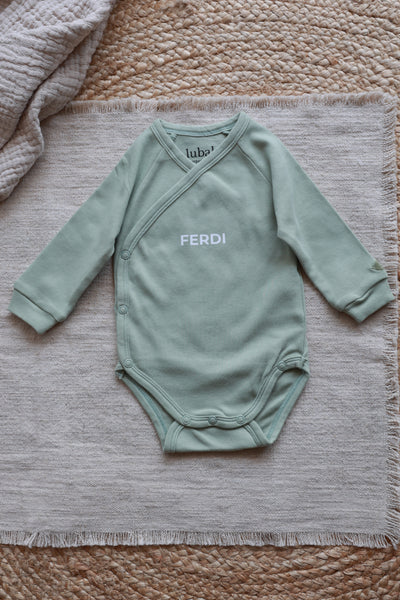 Pyjama mit Reißverschluss  -  Name personalisiert