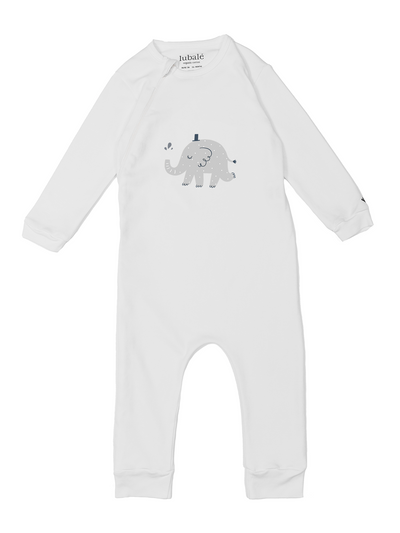 Pyjama mit Reißverschluss -  Elefant