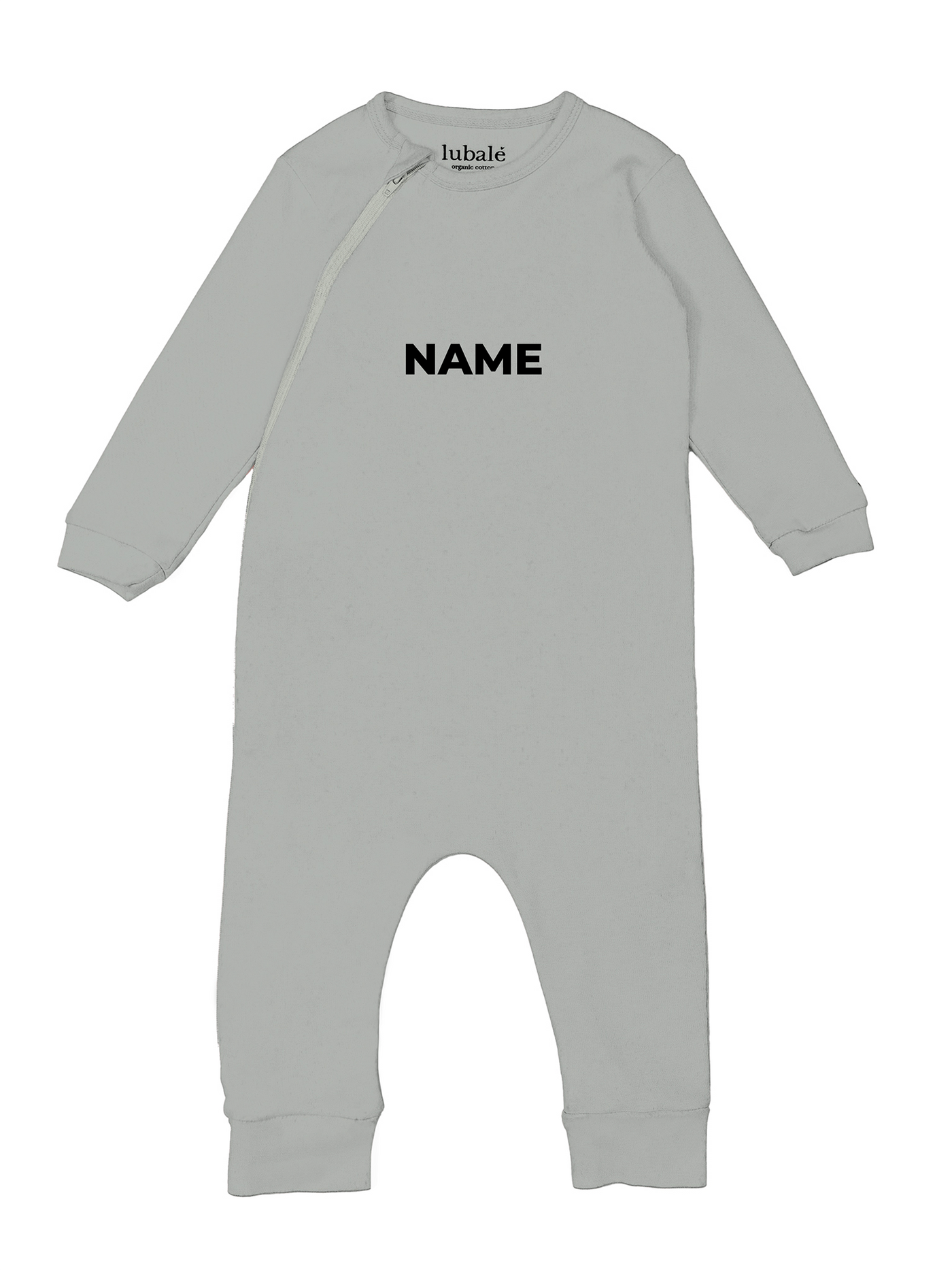 Pyjama mit Reißverschluss  -  Name personalisiert