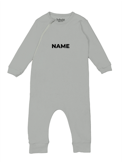 Pyjama mit Reißverschluss  -  Name personalisiert