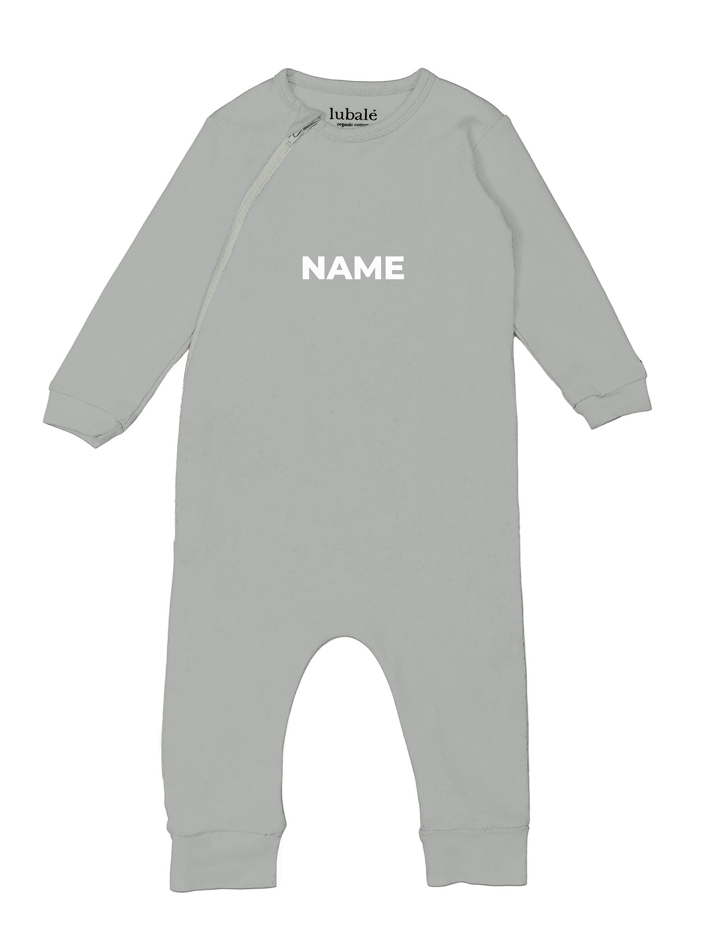 Pyjama mit Reißverschluss  -  Name personalisiert