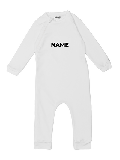 Pyjama mit Reißverschluss  -  Name personalisiert