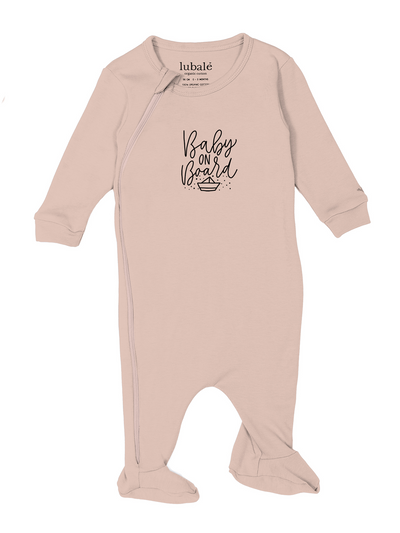 Strampler mit Reißverschluss  -  Baby on Board