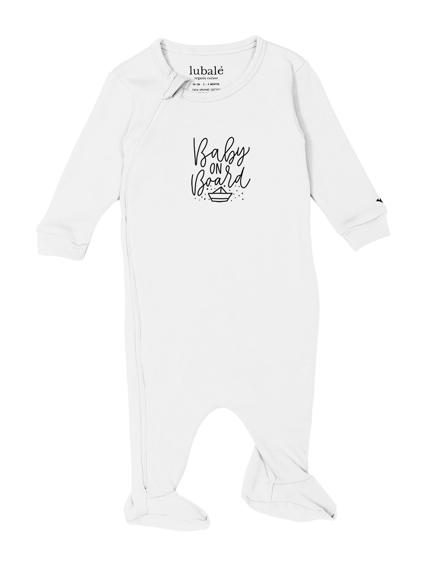 Strampler mit Reißverschluss  -  Baby on Board