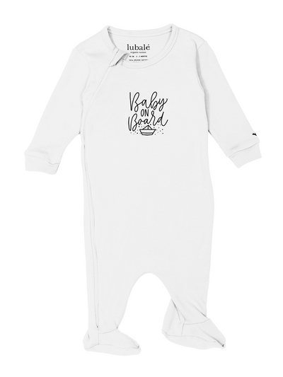 Strampler mit Reißverschluss  -  Baby on Board