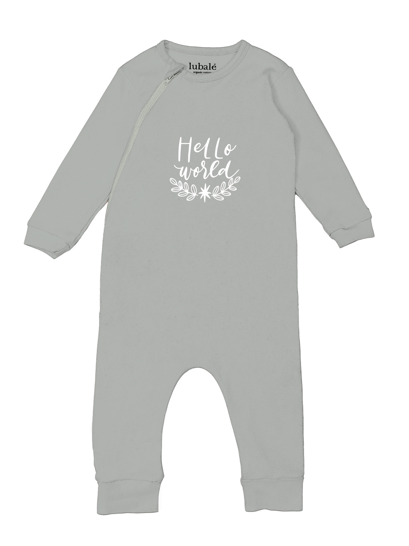 Pyjama mit Reißverschluss  -  Hello World