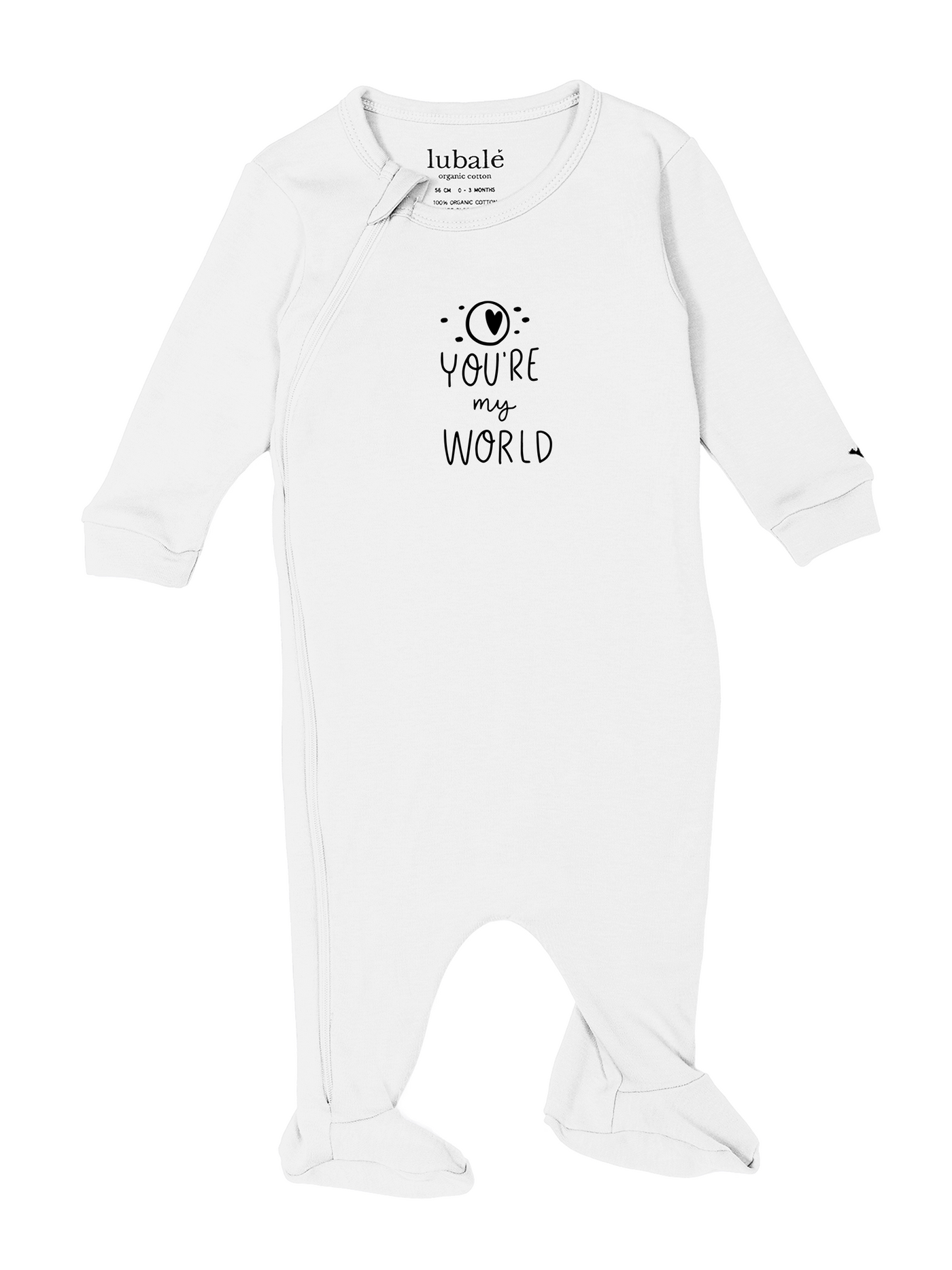 Strampler mit Reißverschluss  -  You're my World