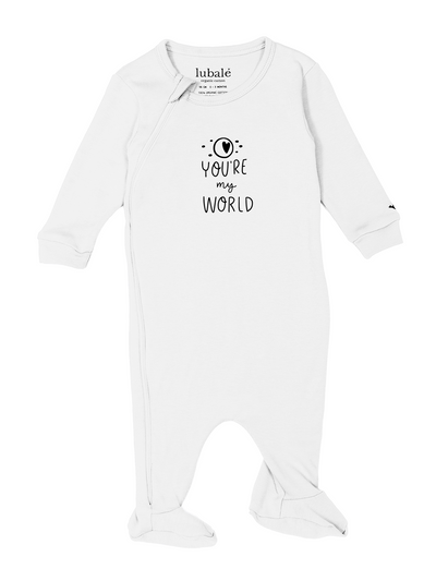 Strampler mit Reißverschluss  -  You're my World